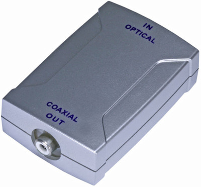 

C&E TV-out Cable S/PDIF (Toslink) Digital Optical to Digital Coaxial (RCA) Audio Converter(Grey, For DVD)