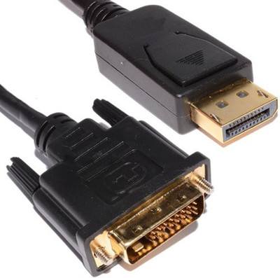 

C&E TV-out Cable 6-Feet DisplayPort Male to DVI Cable Male [Electronics Cable](Black, For Computer, 1.8288 m)