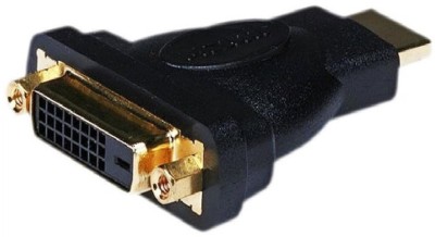 C&E  TV-out Cable HDMI Male to DVI-D Female adpater, gold plated(Black & Gold, For Computer) at flipkart