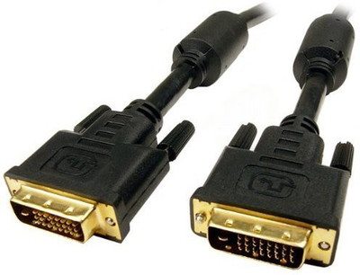 

C&E TV-out Cable DVI-D Male/Male Dual Link Digital Video Cable,Black(Black, For Computer, 3.048 m)