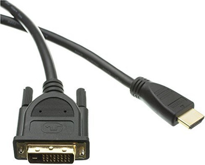 

C&E TV-out Cable HDMI Male to DVI Male, CL2 rated, 3 Feet(Black, For Computer, 0.9144 m)
