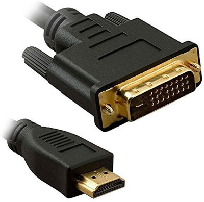

C&E TV-out Cable 25-Feet HDMI to DVI Gold Plated Cable(Black, For Computer, 7.62 m)