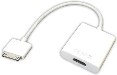 

MX TV-out Cable Ipad To Hdmi Female Cable Adaptor :3328(White, For iPhone)