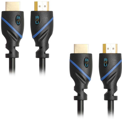 

C&E TV-out Cable High Speed HDMI Cable Supports Ethernet, 3D and Audio Return, 25 Feet, 2 Pack(Black, For Xbox, 7.62 m)