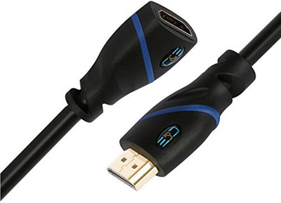 

C&E TV-out Cable High Speed HDMI Extension Cable Male to Female 30 Feet, 5 Pack(Black, For Xbox, 9.144 m)