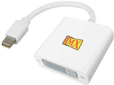 

MX TV-out Cable Mini Display Port Male To Dvi Female 24+5 Pin Adaptor : 3074(White, For MacBook, 0.2 m)