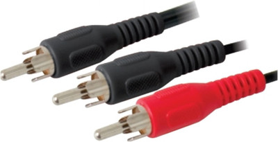

Krown RCA Male to 2 RCA Male 1.5 Mtr Cab-MX-593(Black, For Computer, 1.5 m)