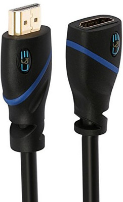 

C&E TV-out Cable High Speed HDMI Extension Cable Male to Female, 10 Feet Supports Ethernet 3D and Audio Return(Black, For BluRay, 3.048 m)