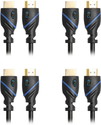 

C&E TV-out Cable High Speed HDMI Cable Supports Ethernet, 3D, Audio Return and UltraHD 4K, 30 Feet, 4 Pack(Black, For Xbox, 7.62 m)