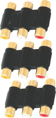 

Krown 6 Way RCA Female - Pack of 3 Con-MX-335-Pack-of-3(Black, For Computer, 0.1 m)