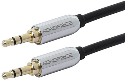 

C&E TV-out Cable 10ft Designed for Mobile 3.5mm Stereo Male to 3.5mm Stereo Male (Gold Plated) - Black(Black, For Home Theater, 3.048 m)