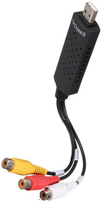 

Evana TV-out Cable Audio Capturing Device directly from TV To PC/Laptop(Black, For Computer)