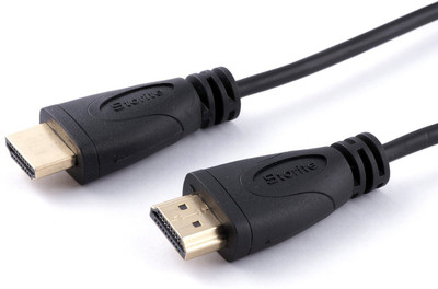 

Storite TV-out Cable (1.5M - 150 cm - 4.5 Foot) Super Slim HDMI Male to HDMI Male Cable TV Lead 1.4V High Speed Ethernet 3D Full HD 1080p(Balck, For TV, 1.5 m)