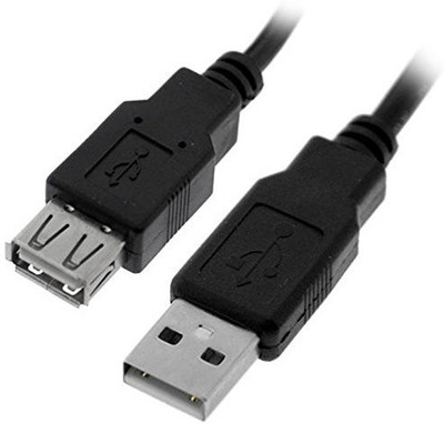 

C&E TV-out Cable USB 2.0 Extension Cable, Black, A Male to A Female, 6 Foot, 1-Pack(Black, For Computer)