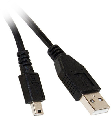 

C&E TV-out Cable 15-Feet USB 2.0 A Male To Mini-B Male(Black, For Computer)
