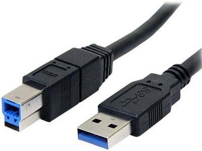 

C&E TV-out Cable 6-feet USB 3.0 A Male to B Male Cable, Black [Personal Computers](Black, For Computer)