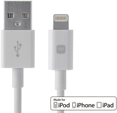 

C&E TV-out Cable Select Series Apple® MFi Certified Lightning™ to USB Charge & Sync Cable, 10ft White(White, For iPhone, 3.048 m)