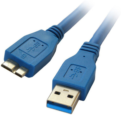 

C&E TV-out Cable 3-feet USB 3.0 A male to Micro B cable, Blue [Personal Computers](Blue, For Computer)
