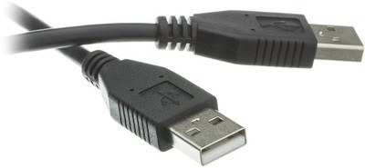 

C&E TV-out Cable 6-Feet USB Type A Male Cable(Black, For Computer)