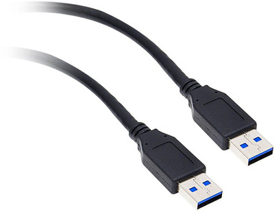 

C&E TV-out Cable 9 feet USB 3.0 A Male to A Male Cable Black [Personal Computers](Black, For Computer, 2.7432 m)