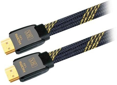 

MX TV-out Cable HDMI Male To HDMI Male Cord (1.4 Version) Flat Cable - 1.5 Mtrs : 3023(Black, For Home Theater, 1.5 m)