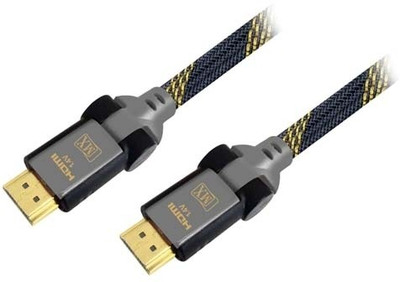 

MX TV-out Cable HDMI Male To HDMI Male Cord (1.4 Version) Rotatable 180 degree - 1.5 Mtrs :3022(Black, For DVD, 1.5 m)