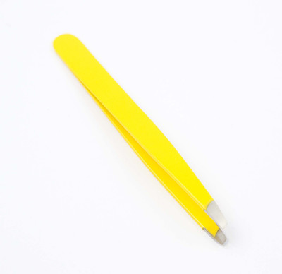 

Svayam Elegant Tweezers - Lemon Yellow - Stainless Steel - Slant Tip