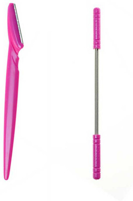 

Sara's Facial Hair Remover Spring and Eyebrow Razor set Pink color
