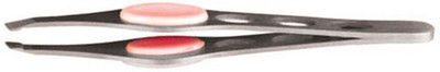 Vega Stainless Steel Rubber Grip Tweezer