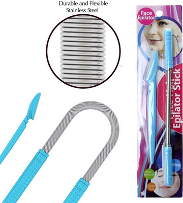 SKI Facial Hair Removal Spring and Eyebrow Razor Combo