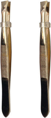 

Antique Shop Golden Tweezer Plucker Pack of 2