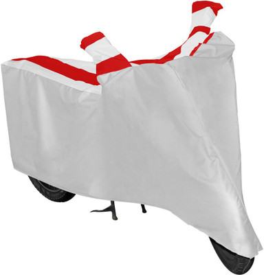 RIDAR Two Wheeler Cover for Bajaj(Avenger 220 DTS-i, Silver, Red)