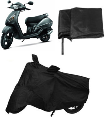 

Capeshoppers Two Wheeler Cover for TVS(Black)