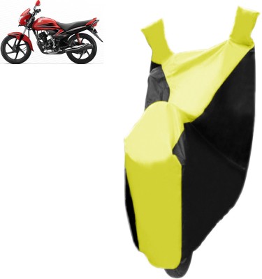 Oren Tech Two Wheeler Cover for Honda(Dream Yuga, Yellow, Black)