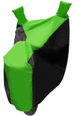 Accedre Two Wheeler Cover for Mahindra(Rodeo RZ, Black, Green)