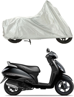 

Creative Via Two Wheeler Cover for TVS(Jupiter, Silver)