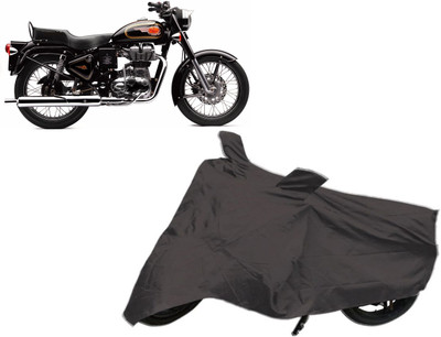 Javatech Two Wheeler Cover for Royal Enfield(Classic 350, Black)
