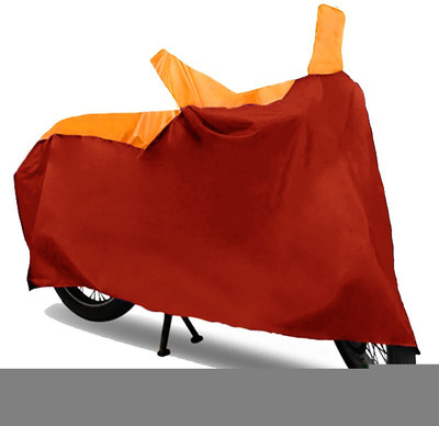 AUTOKIT Two Wheeler Cover for TVS(Apache RTR 160, Orange, Red)