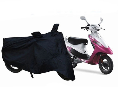 

Autonation Two Wheeler Cover for TVS(Scooty Pep+, Black)