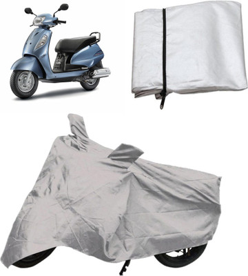 

Capeshoppers Two Wheeler Cover for Suzuki(Silver)