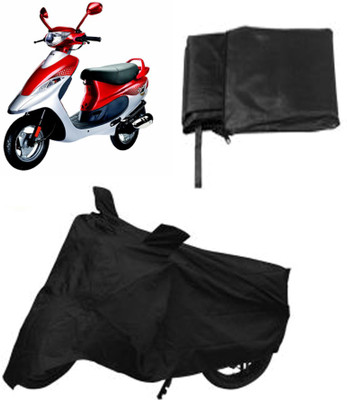 

Capeshoppers Two Wheeler Cover for TVS(Black)