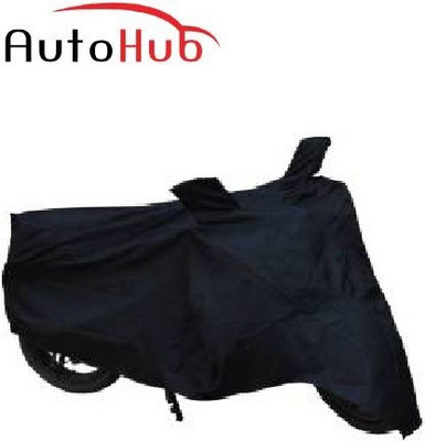 Auto Hub Two Wheeler Cover for Royal Enfield(Classic 350, Black)