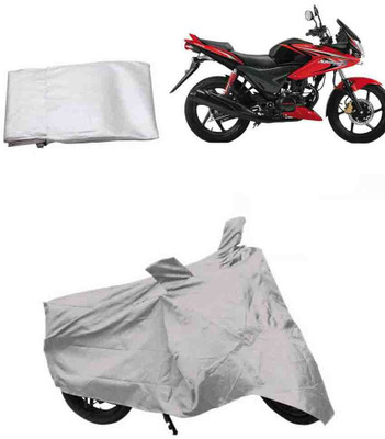 

Moto Lube Two Wheeler Cover for Bajaj(Pulsar 135 LS DTS-i, Silver)