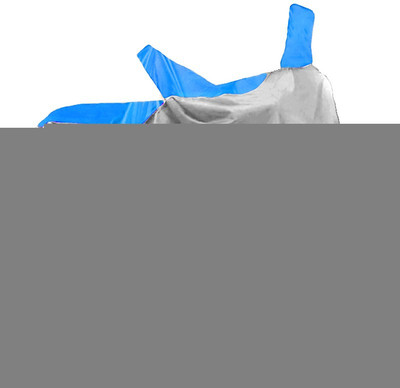 AutoKitt Two Wheeler Cover for Honda(CBF Stunner, Blue, Silver)