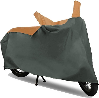 AutoKitt Two Wheeler Cover for Bajaj(Avenger 220 DTS-i, Brown, Grey)