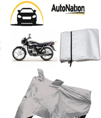 

Autonation Two Wheeler Cover for Hero(Splendor Plus, Silver)