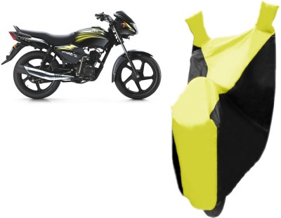 Oren Tech Two Wheeler Cover for TVS(Star City, Yellow, Black)