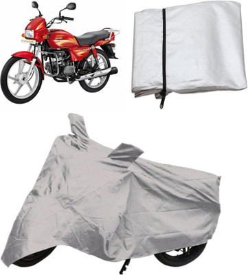 

Capeshoppers Two Wheeler Cover for Hero(Silver)