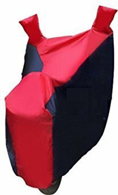 Auto Hub Two Wheeler Cover for Hero(Splendor Plus, Black, Red)