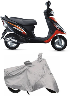

Taxton Two Wheeler Cover for TVS(Streek, Silver)